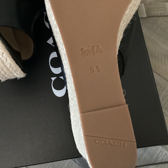 COACH Gloria C Slide Espadrille Wedge Sandals, size 9.5 - Picture 2 of 7